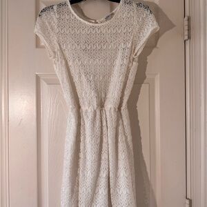 Charlotte Russe White Lace Mini Dress